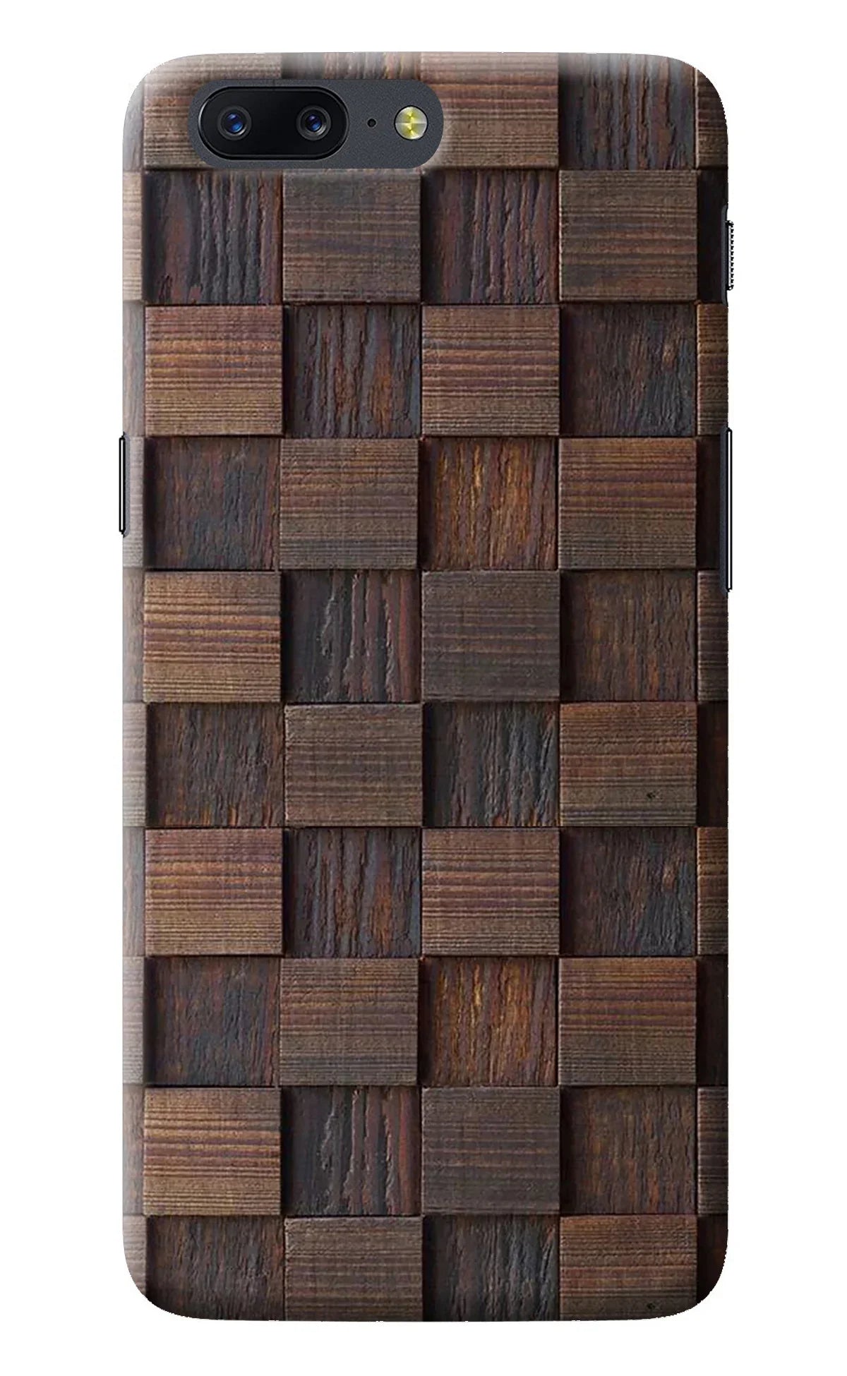 Wooden Cube Design Oneplus 5 Back Cover