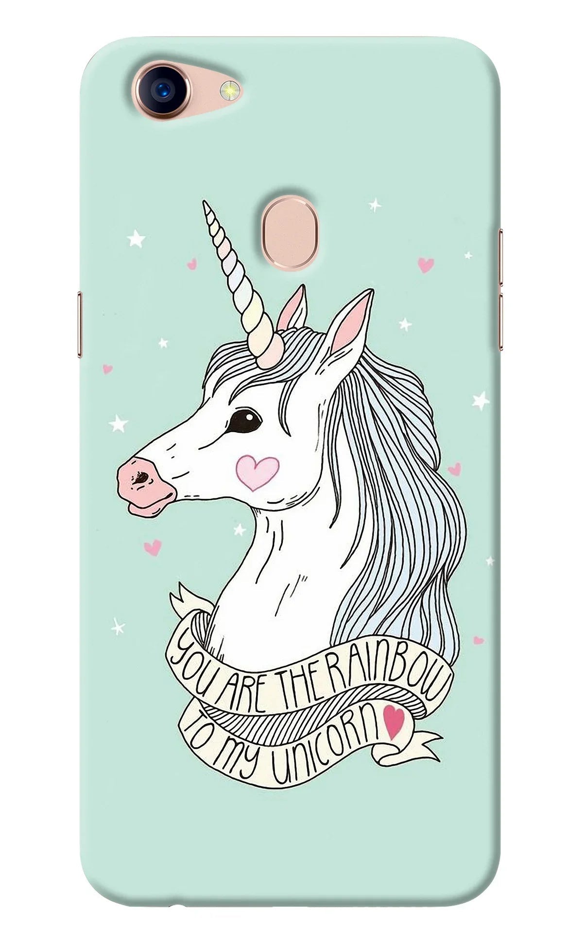 Unicorn Wallpaper Oppo F5 Back Cover