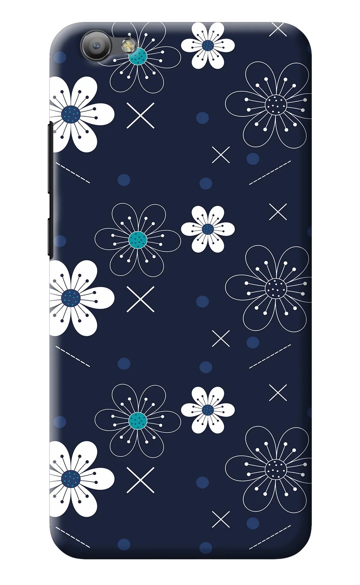 Flowers Vivo V5/V5s Back Cover