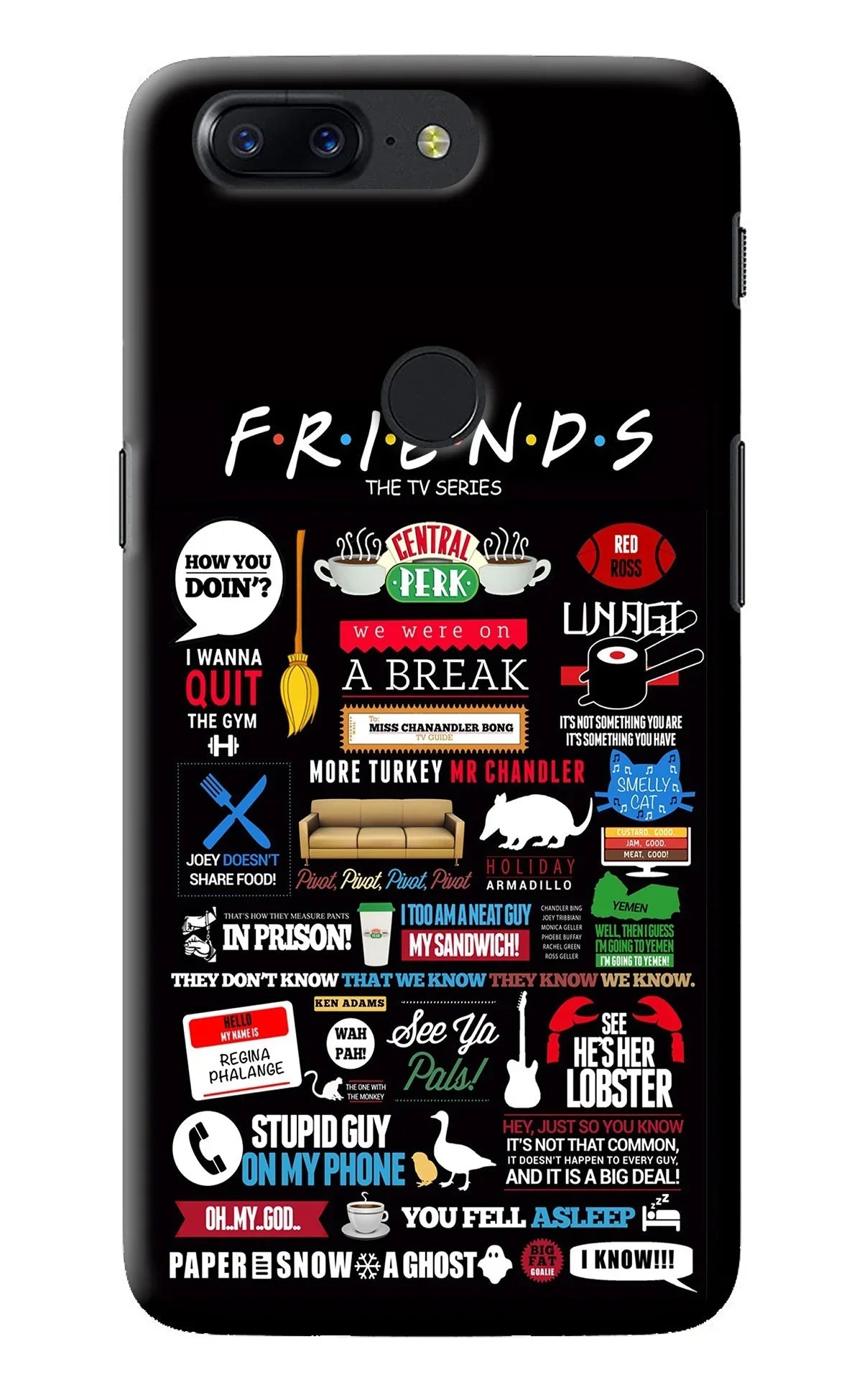 FRIENDS Oneplus 5T Back Cover