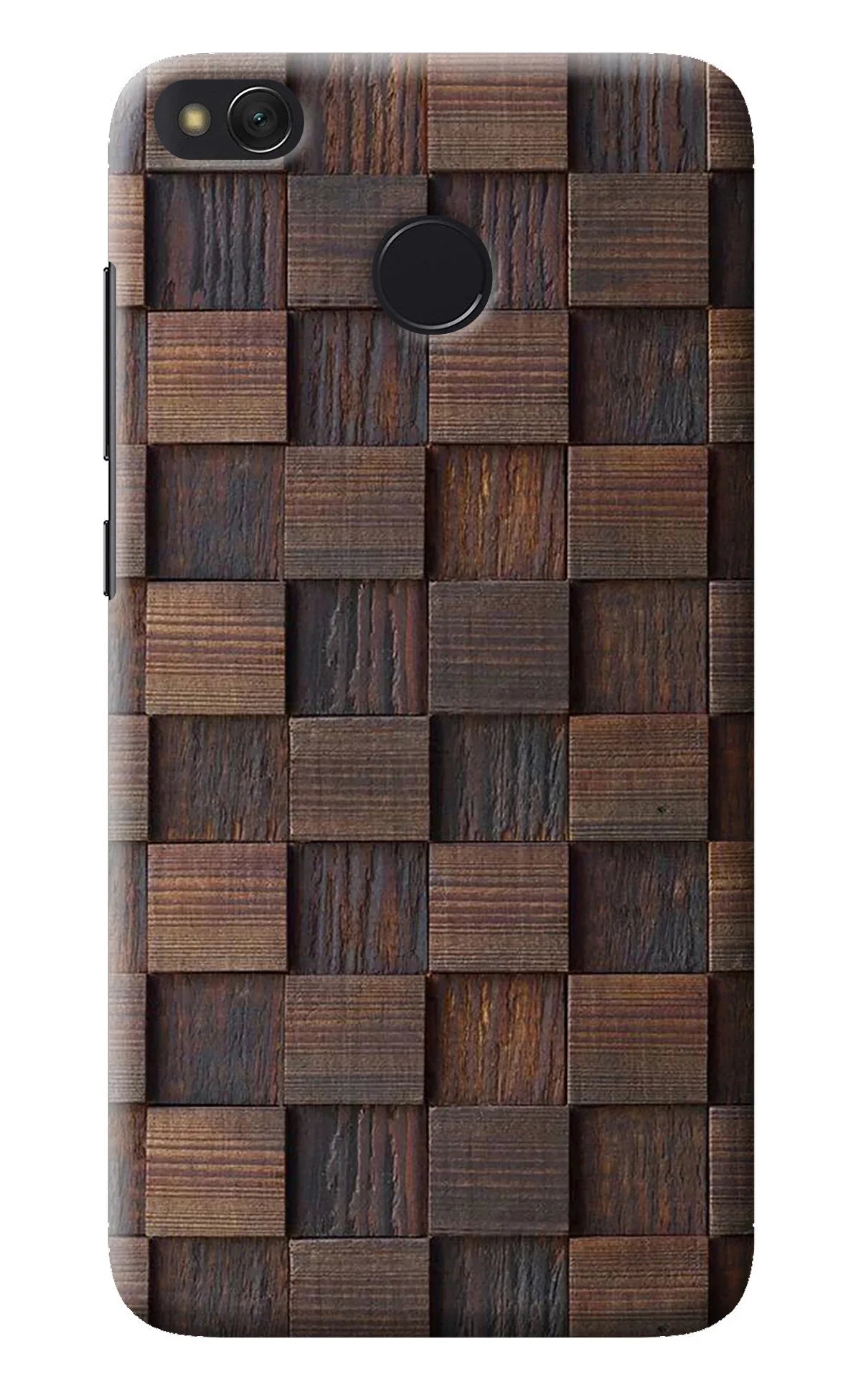 Wooden Cube Design Redmi 4 Back Cover