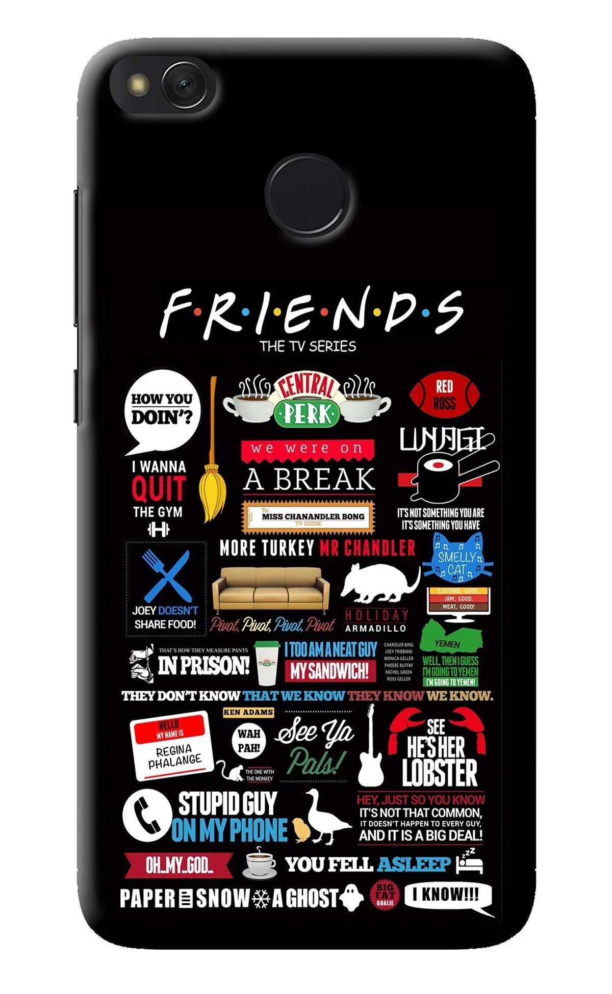 FRIENDS Redmi 4 Back Cover