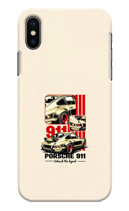 Classic Porsche 911 iPhone X Back Cover