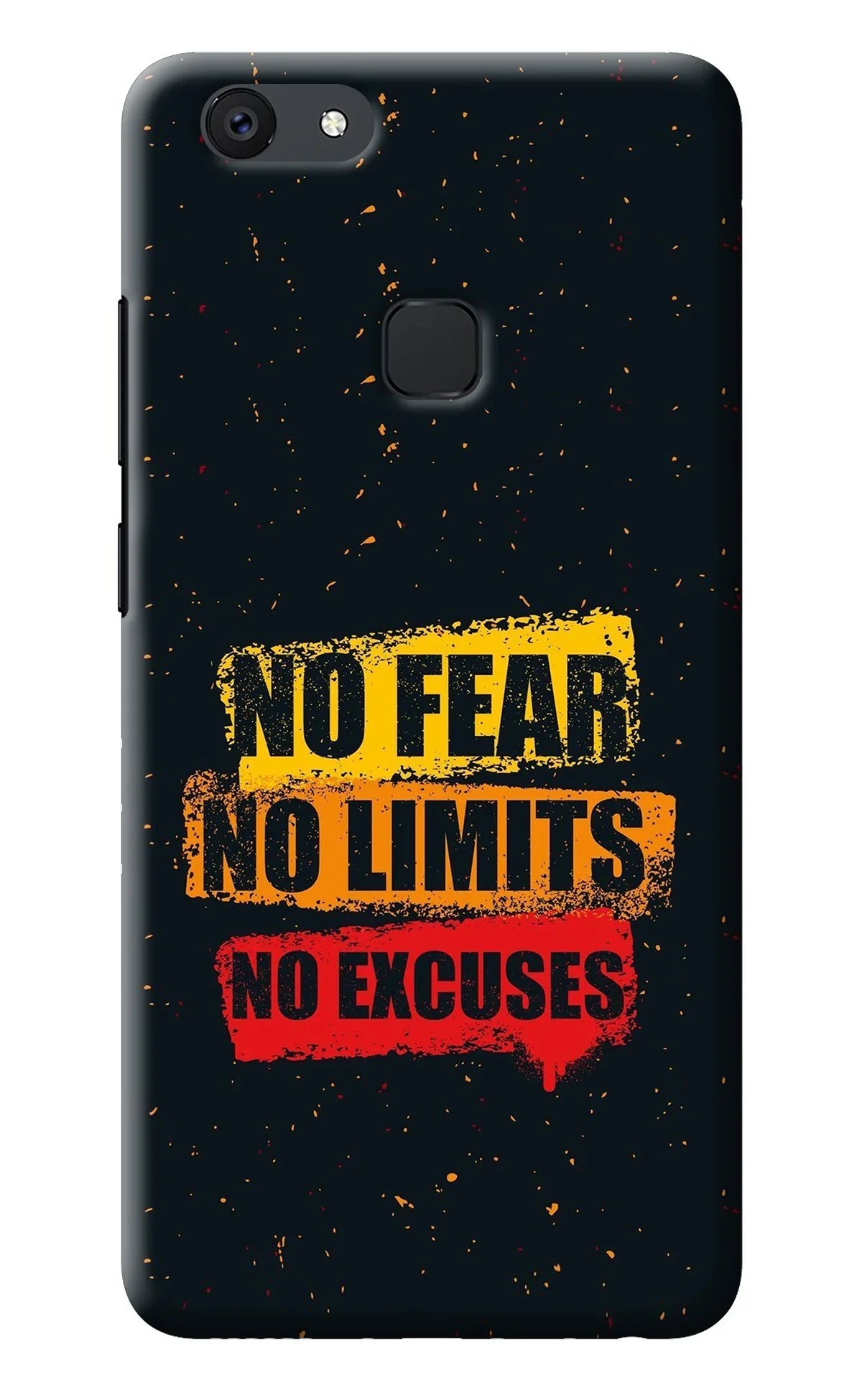No Fear No Limits No Excuse Vivo V7 Back Cover