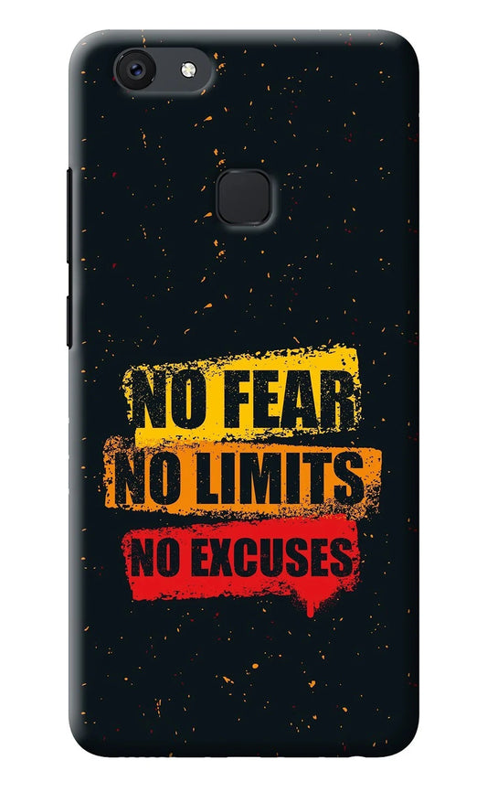 No Fear No Limits No Excuse Vivo V7 Back Cover