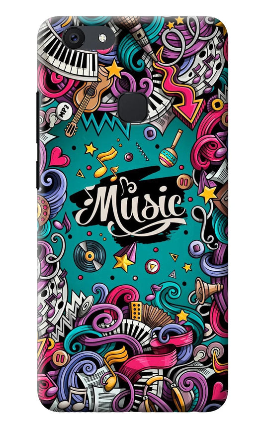 Music Graffiti Vivo V7 plus Back Cover