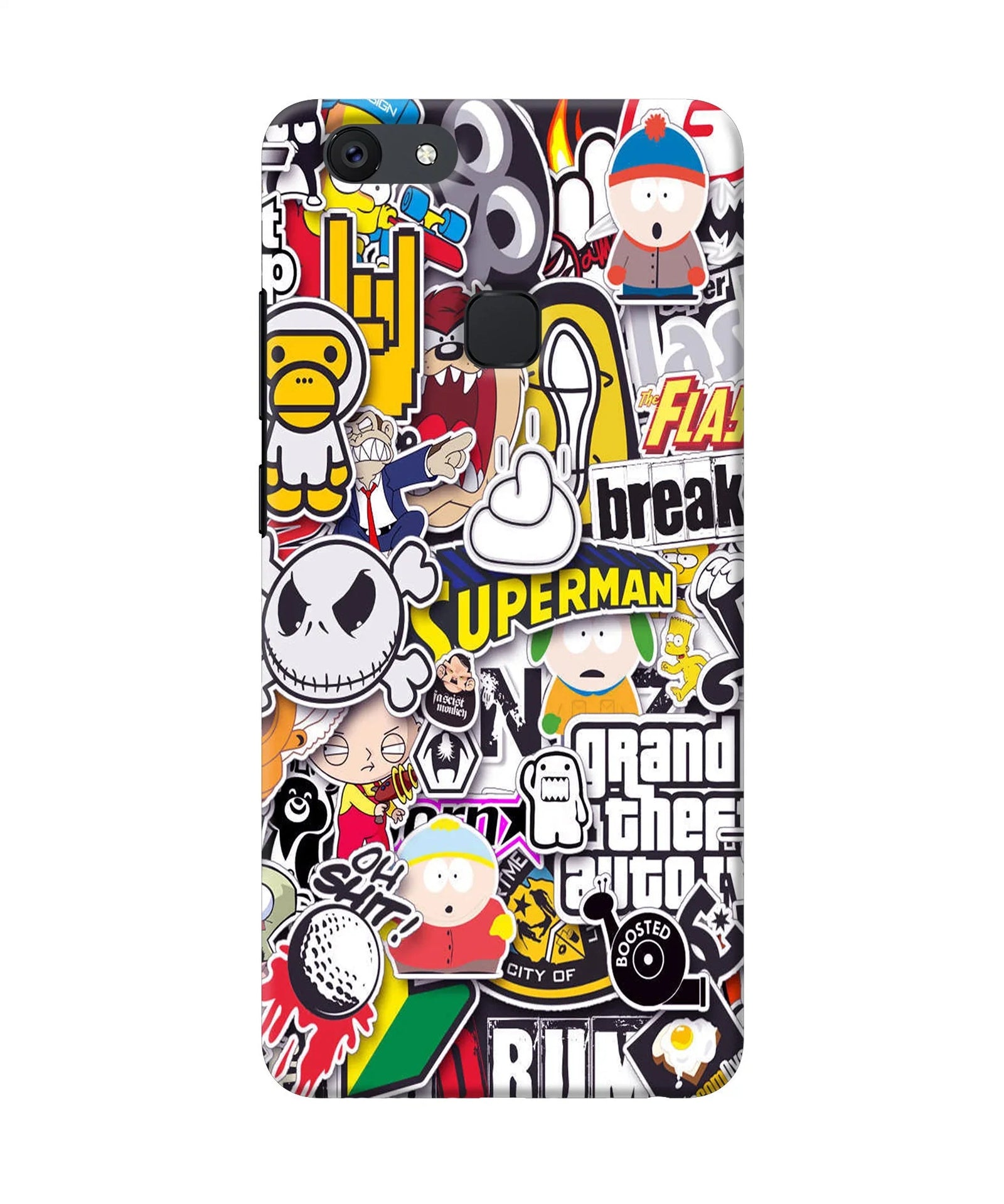 Sticker Bomb Vivo V7 plus Back Cover