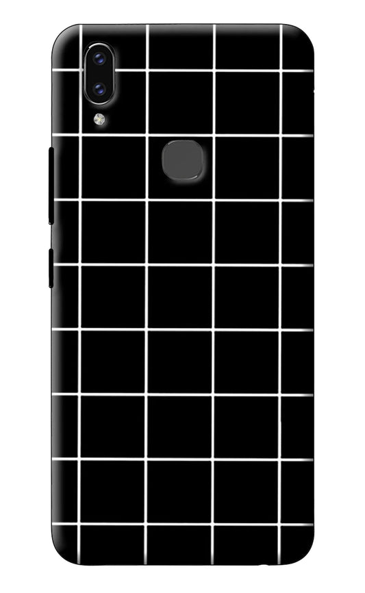 White Grid Vivo V9/V9 Pro/V9 Youth Back Cover