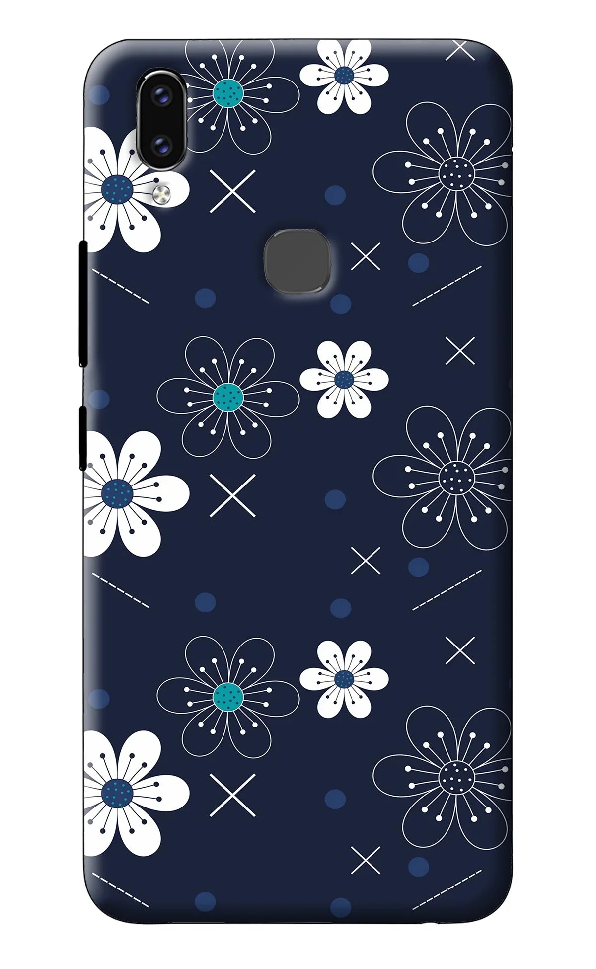 Flowers Vivo V9/V9 Pro/V9 Youth Back Cover