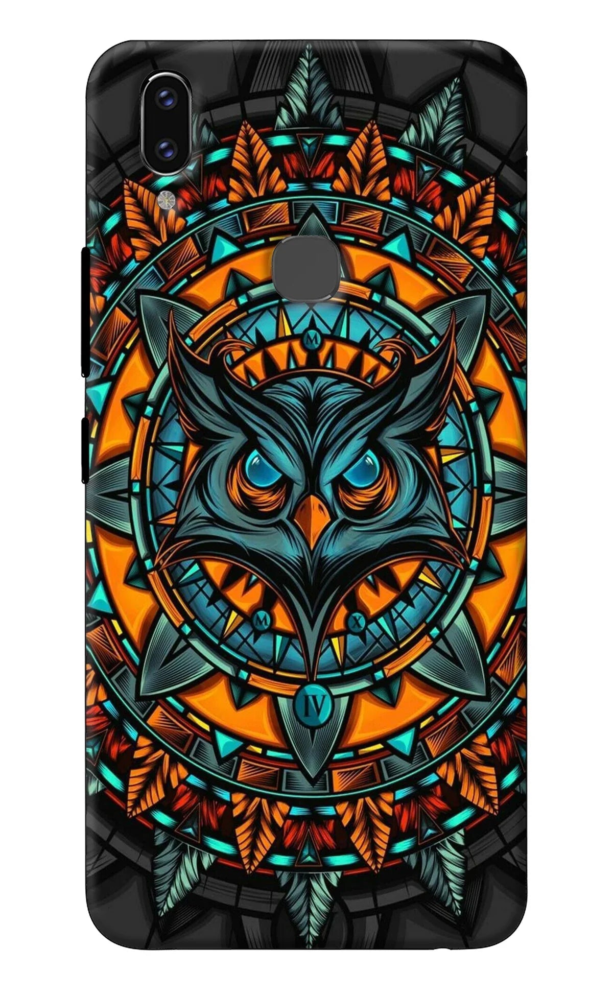 Angry Owl Art Vivo V9/V9 Pro/V9 Youth Back Cover