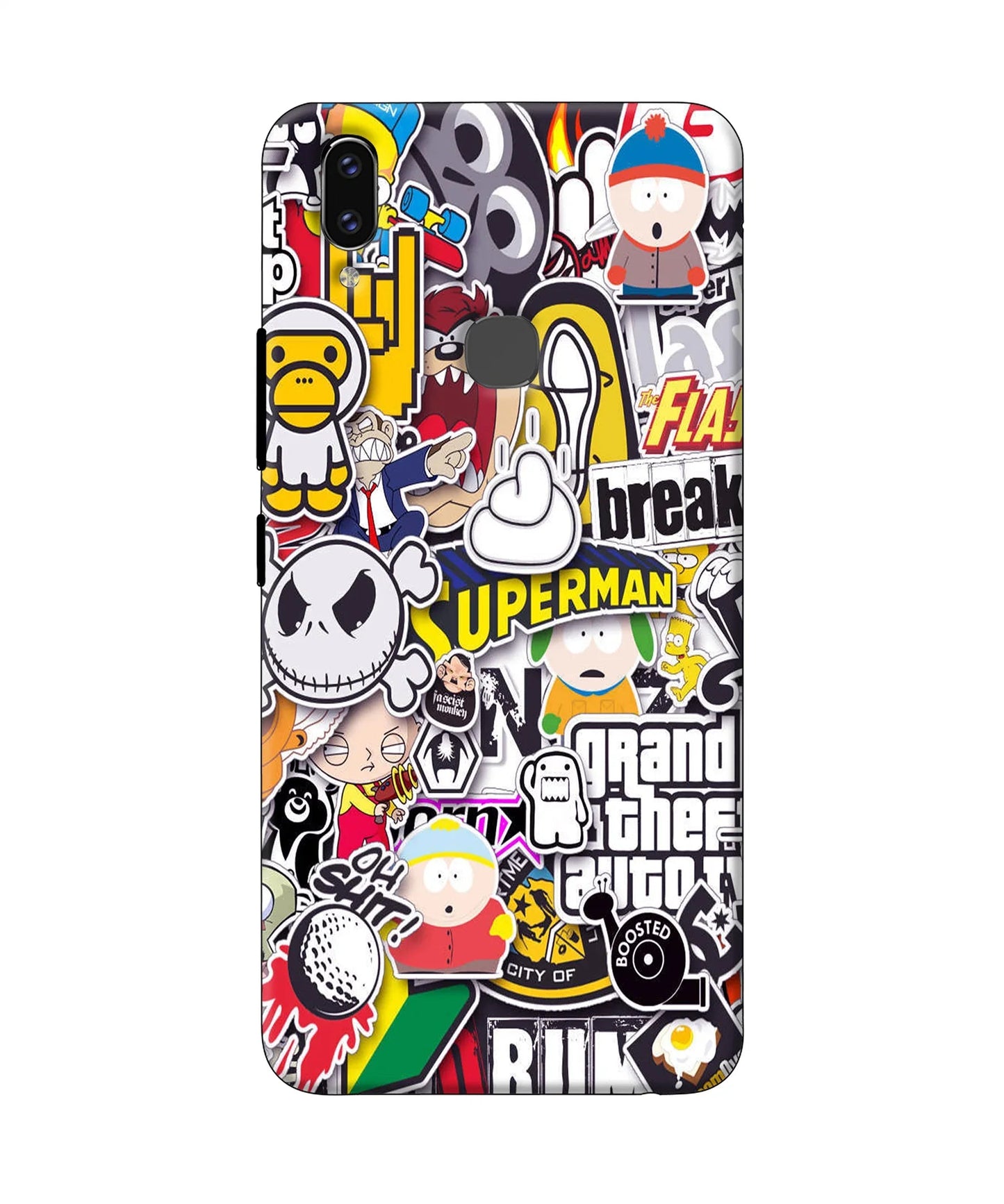 Sticker Bomb Vivo V9/V9 Pro/V9 Youth Back Cover