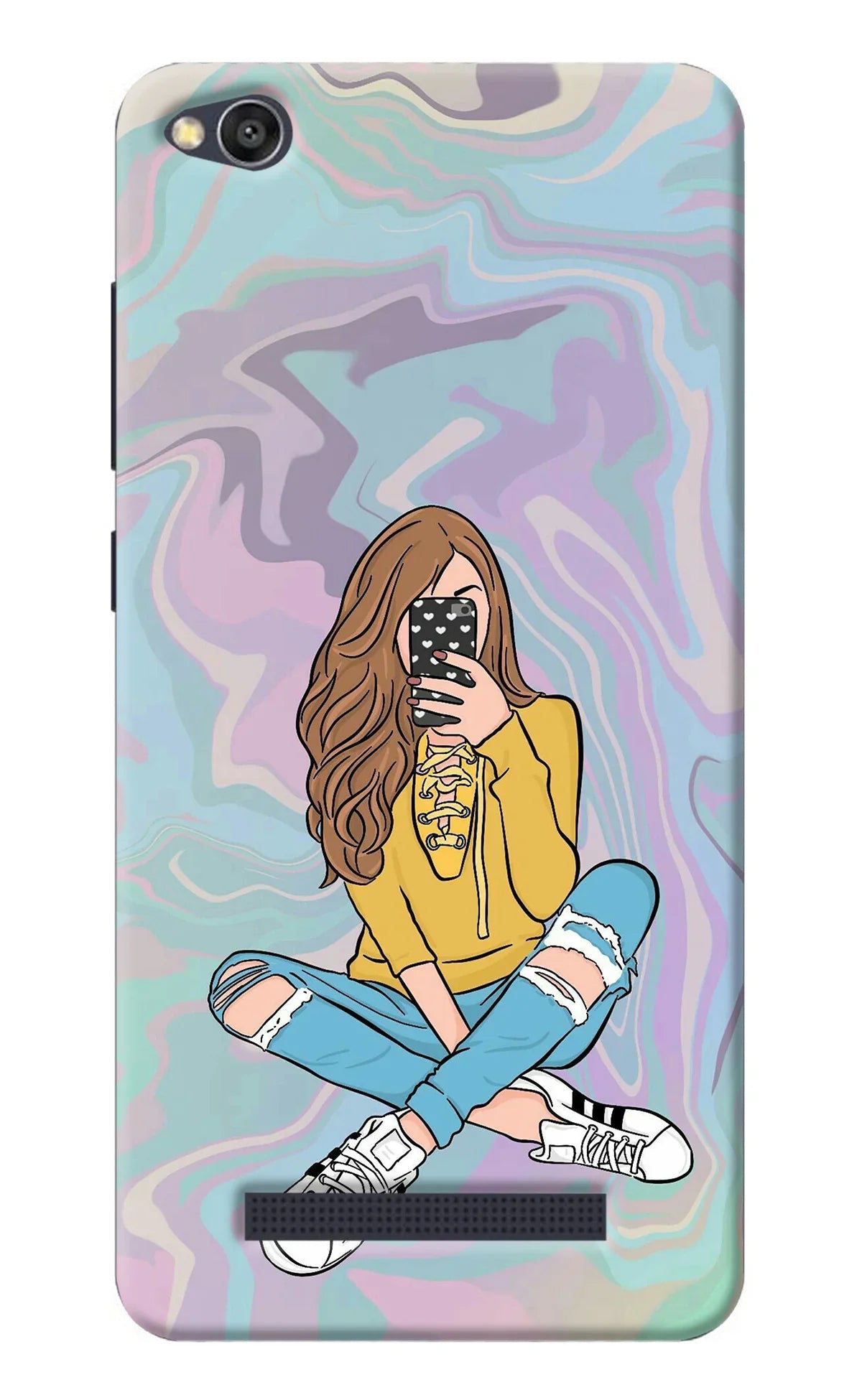 Selfie Girl Redmi 4A Back Cover
