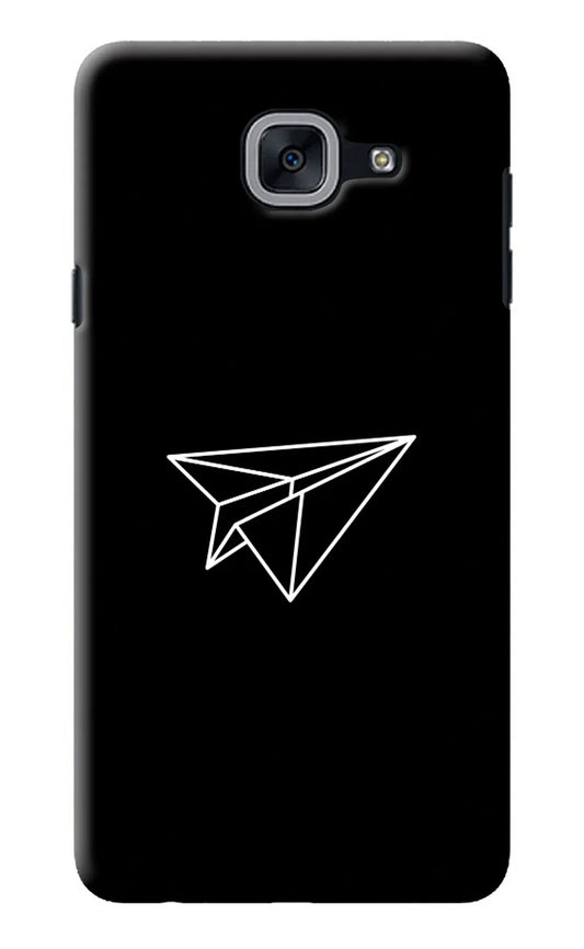 Paper Plane White Samsung J7 Max Back Cover