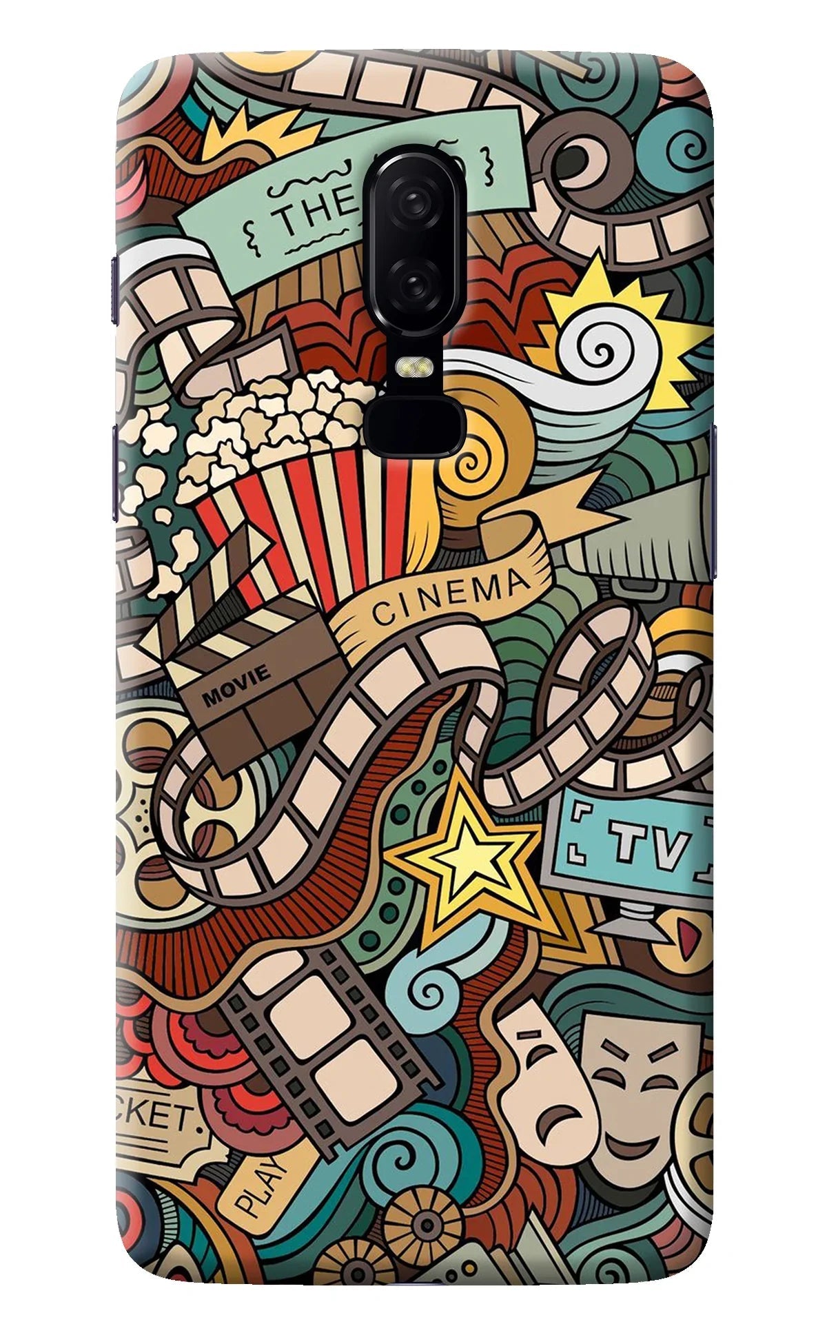 Cinema Abstract Oneplus 6 Back Cover