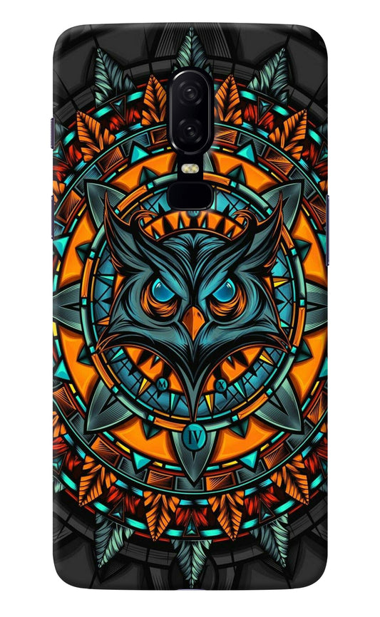 Angry Owl Art Oneplus 6 Back Cover