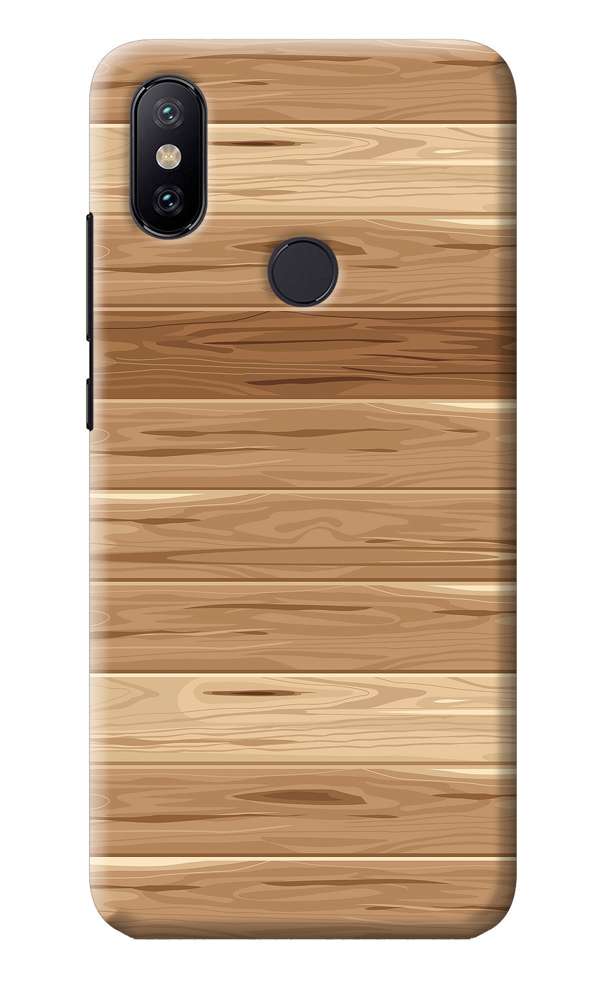 Wooden Vector Mi A2 Back Cover