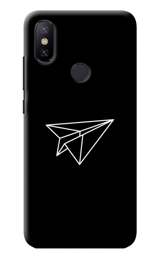 Paper Plane White Mi A2 Back Cover