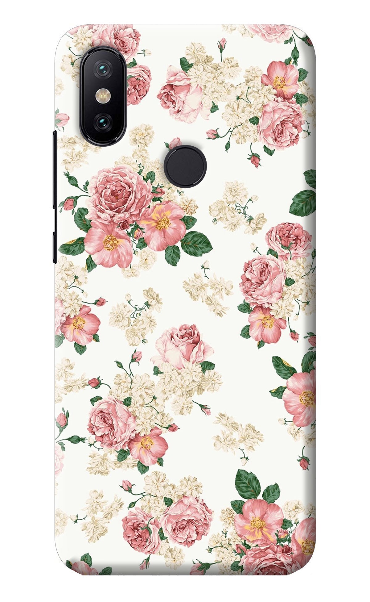 Flowers Mi A2 Back Cover
