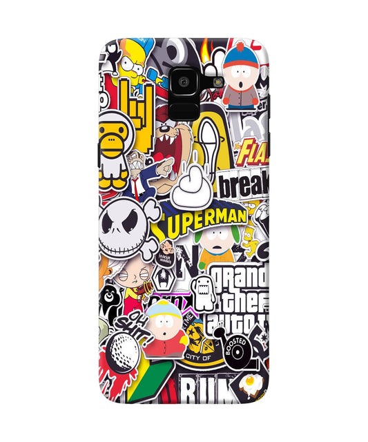 Sticker Bomb Samsung J6 Back Cover