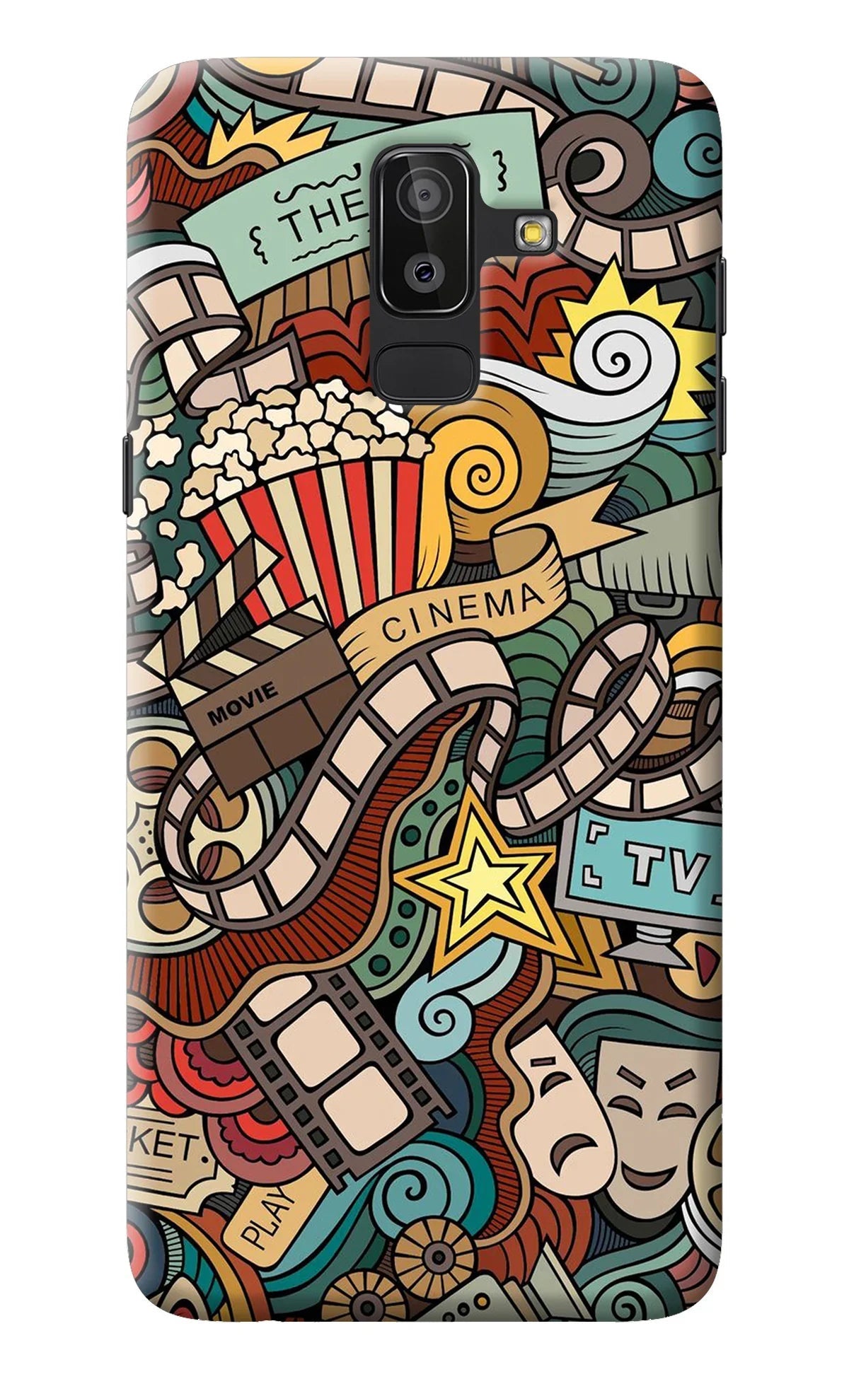 Cinema Abstract Samsung J8 Back Cover