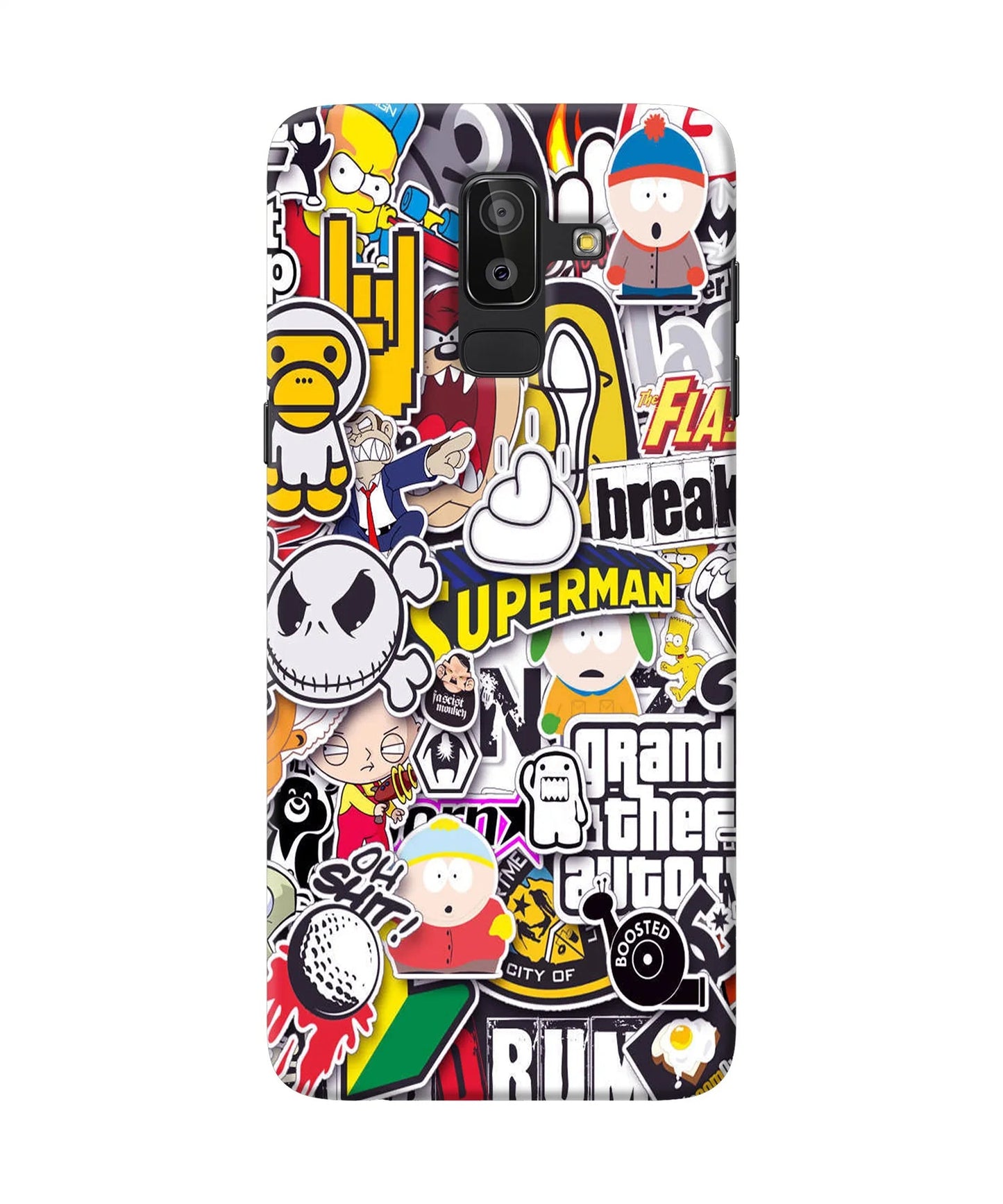 Sticker Bomb Samsung J8 Back Cover