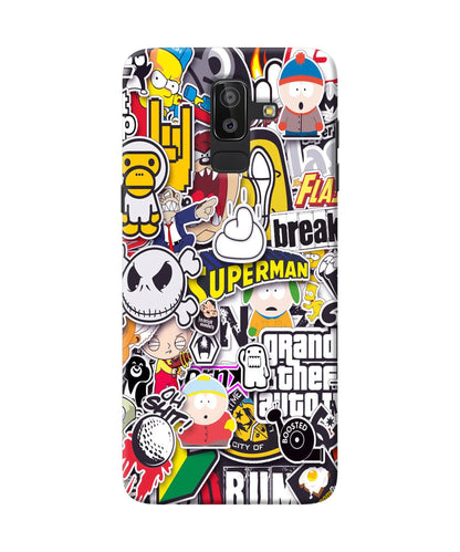 Sticker Bomb Samsung J8 Back Cover