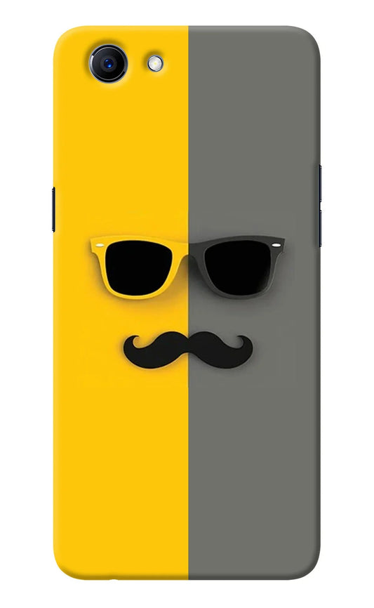 Sunglasses with Mustache Realme 1 Back Cover