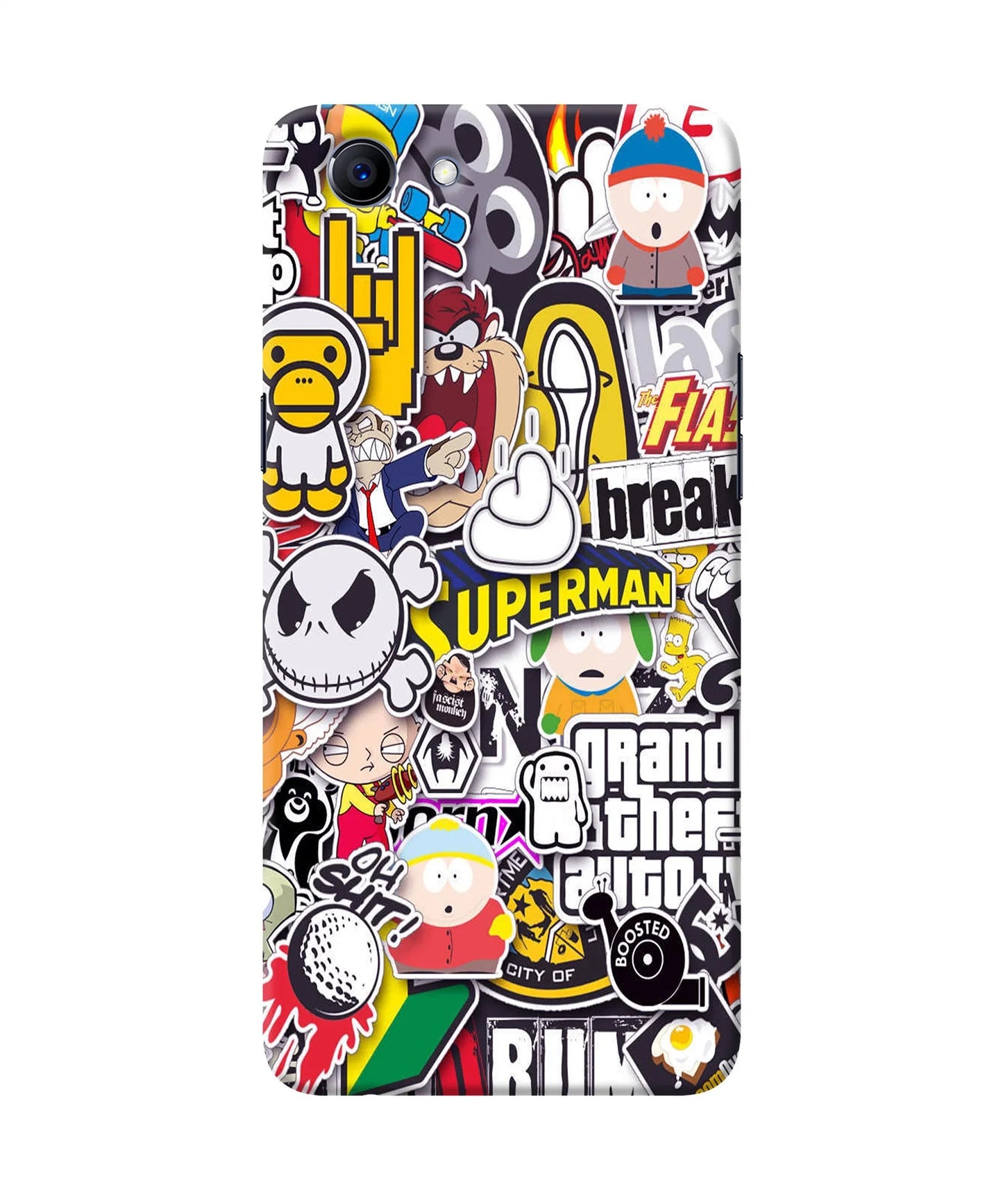 Sticker Bomb Realme 1 Back Cover