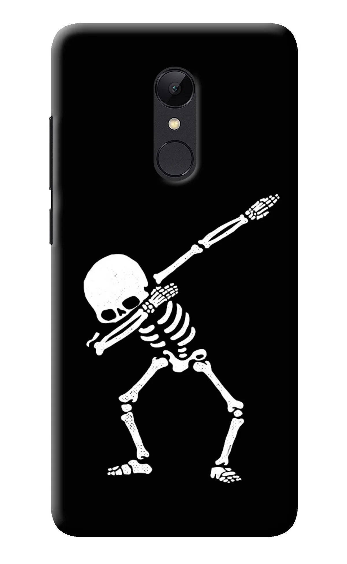 Dabbing Skeleton Art Redmi 5 Back Cover