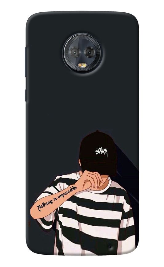Aesthetic Boy Moto G6 Back Cover