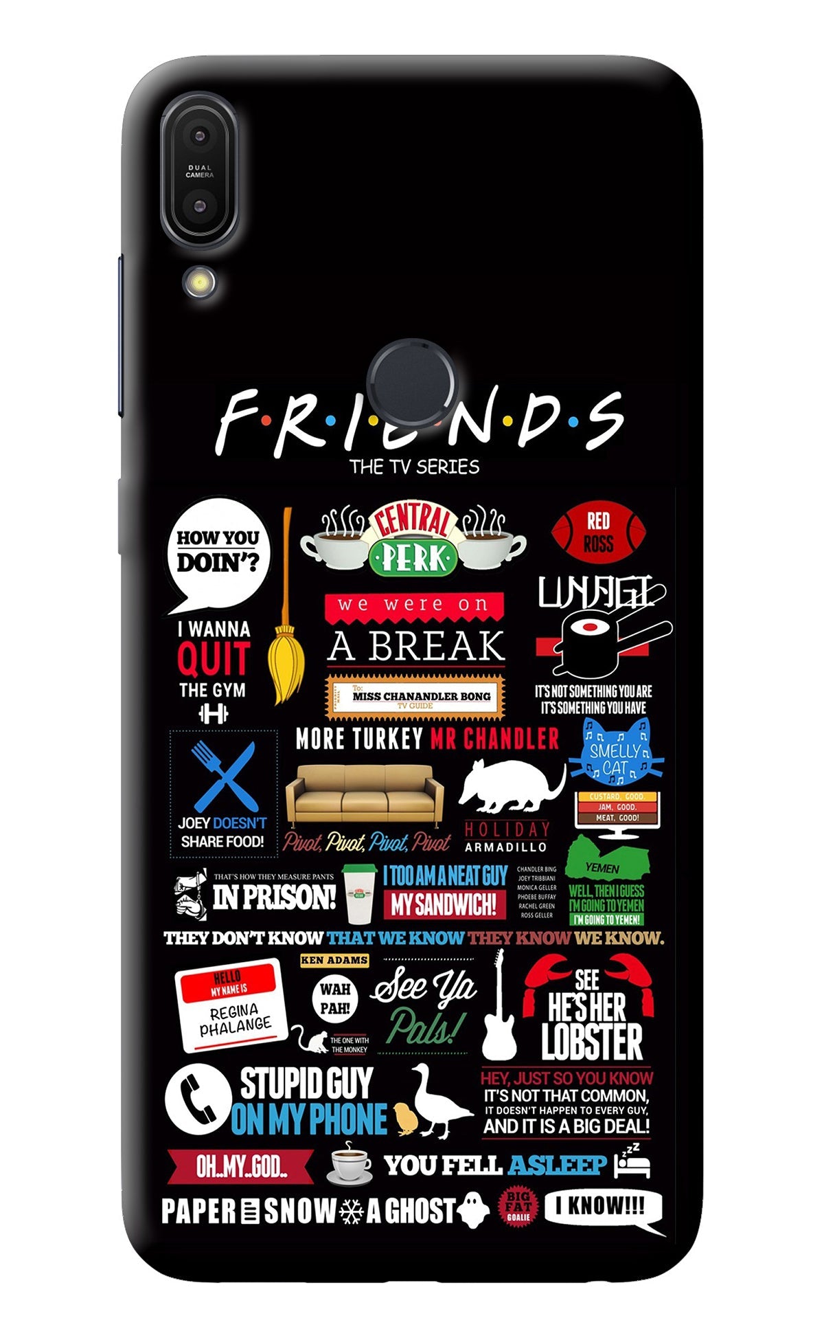 FRIENDS Asus Zenfone Max Pro M1 Back Cover