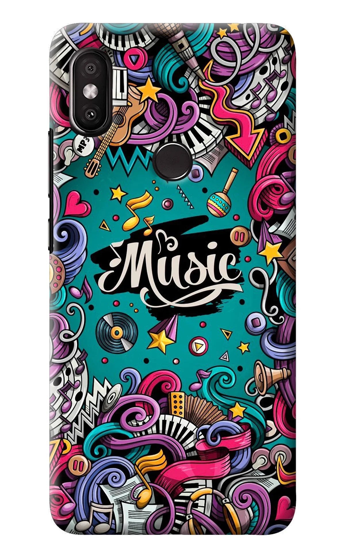 Music Graffiti Redmi Y2 Back Cover