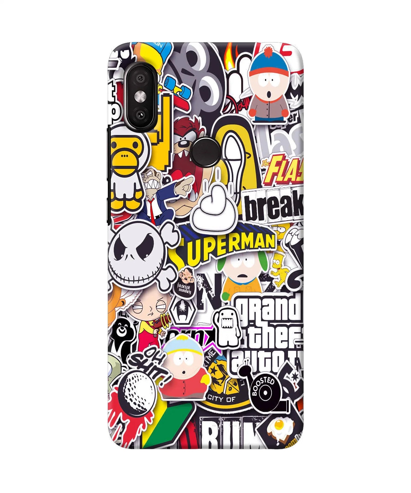 Sticker Bomb Redmi Y2 Back Cover