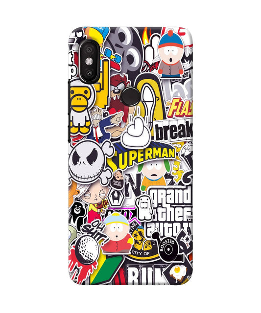 Sticker Bomb Redmi Y2 Back Cover