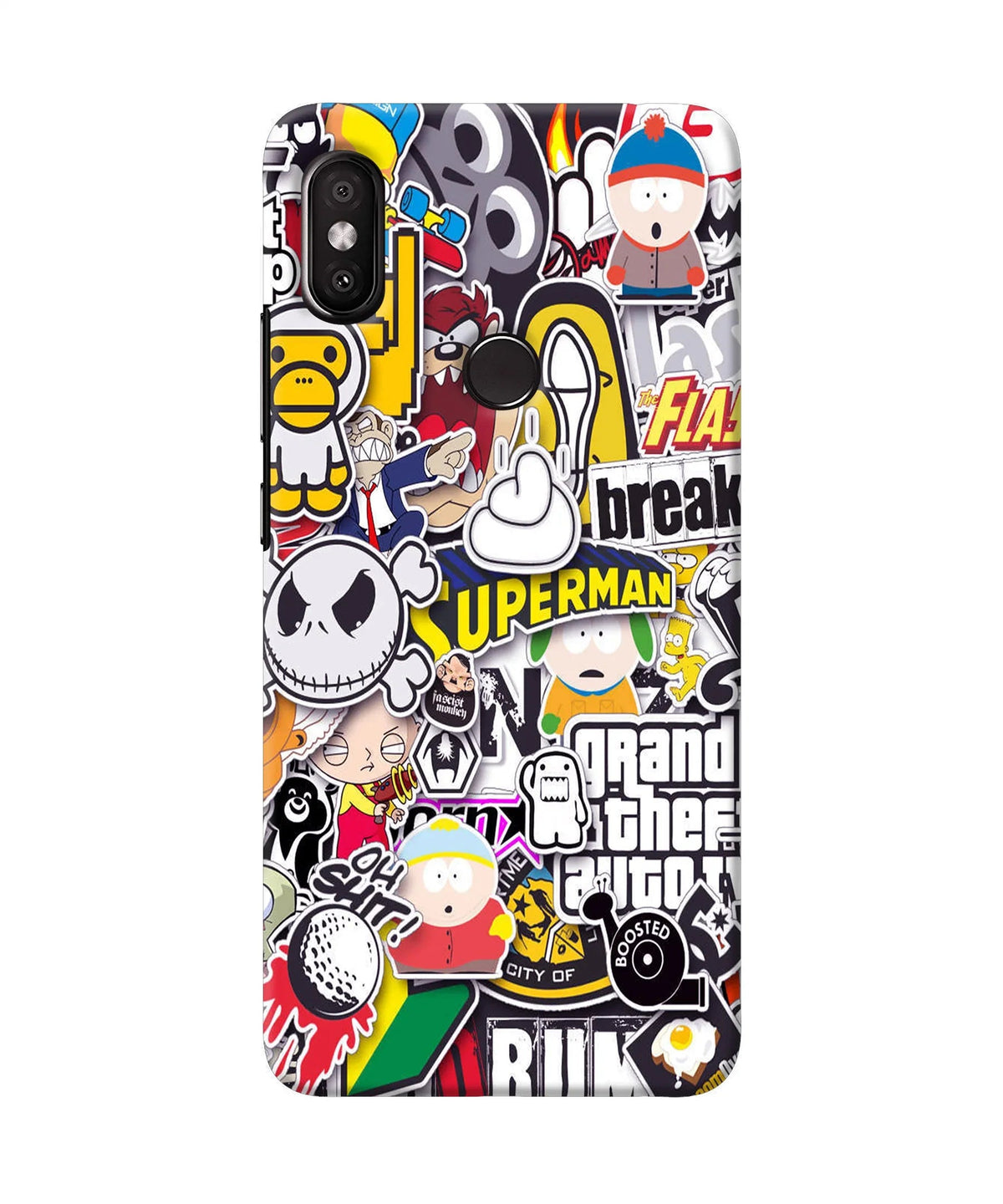 Sticker Bomb Redmi Y2 Back Cover