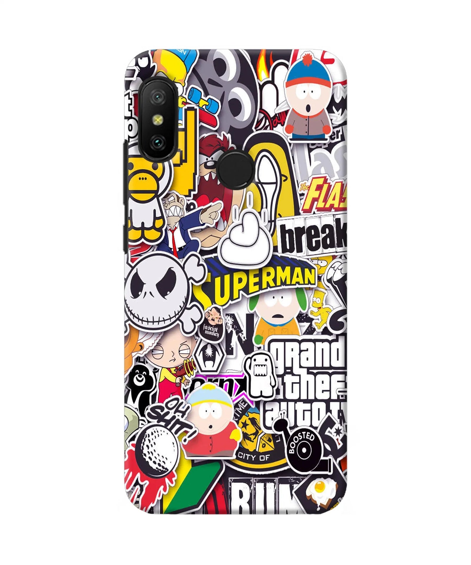 Sticker Bomb Redmi 6 Pro Back Cover
