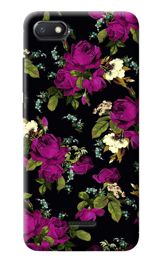 Flowers Redmi 6A Back Cover