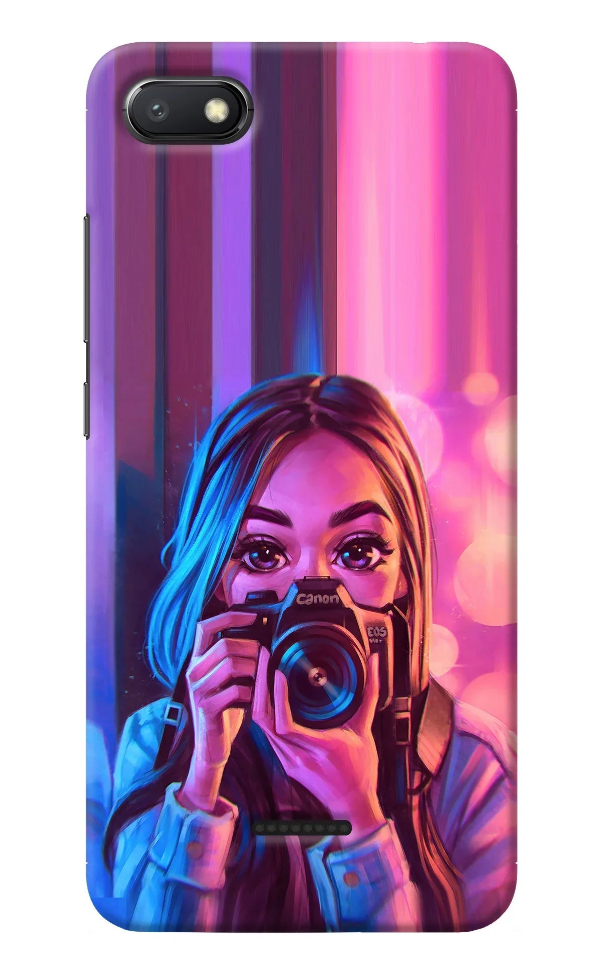 Girl Photographer Redmi 6A Back Cover