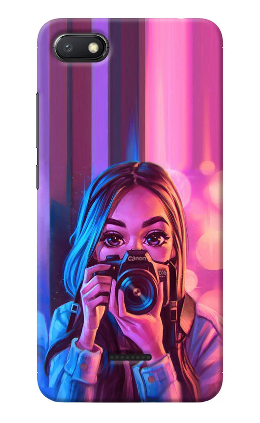 Girl Photographer Redmi 6A Back Cover