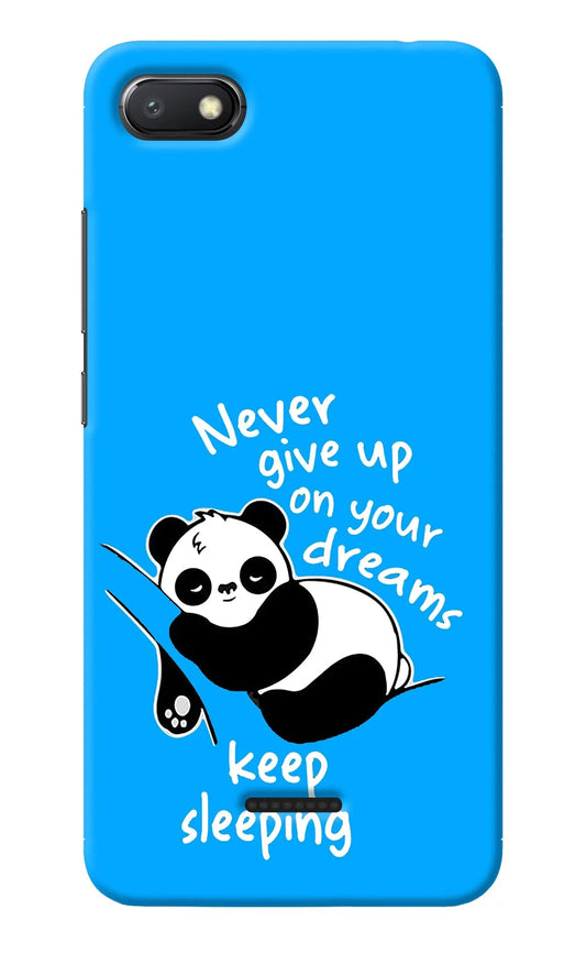 Keep Sleeping Redmi 6A Back Cover