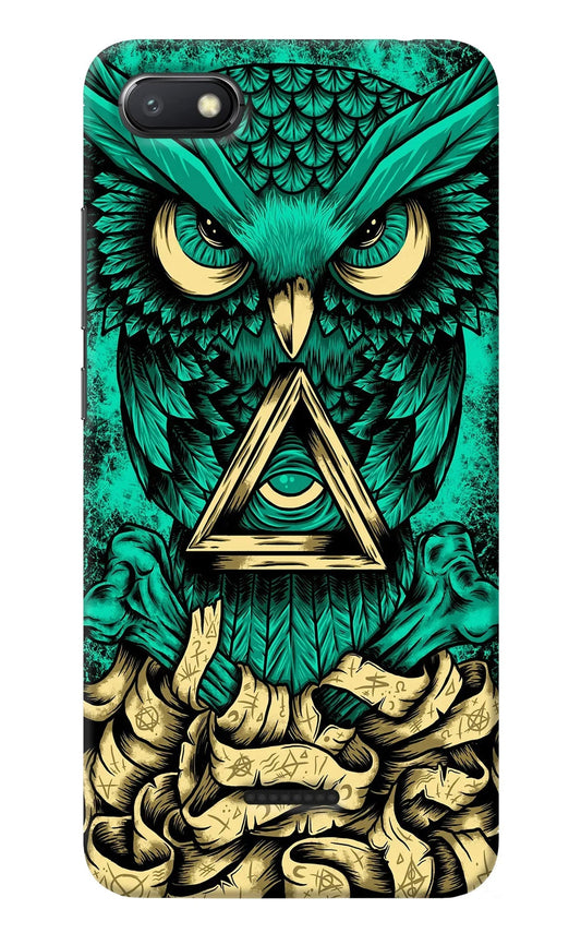 Green Owl Redmi 6A Back Cover
