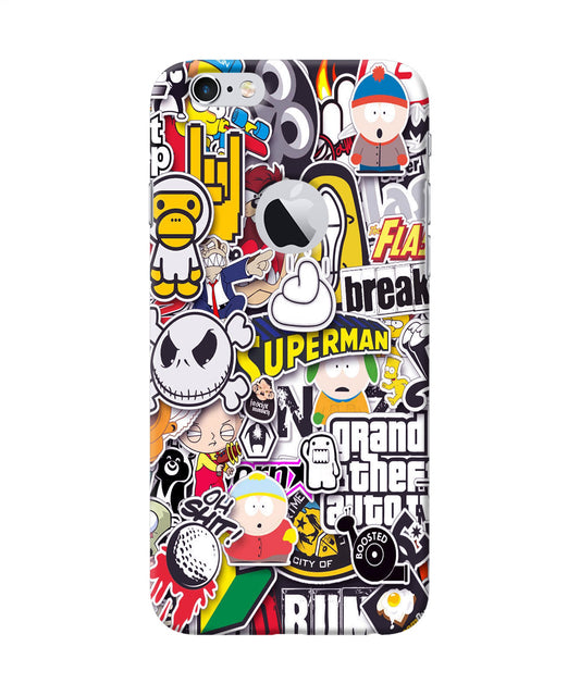 Sticker Bomb iPhone 6 Logocut Back Cover
