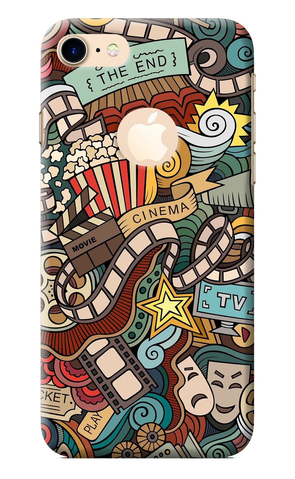 Cinema Abstract iPhone 7 Logocut Back Cover