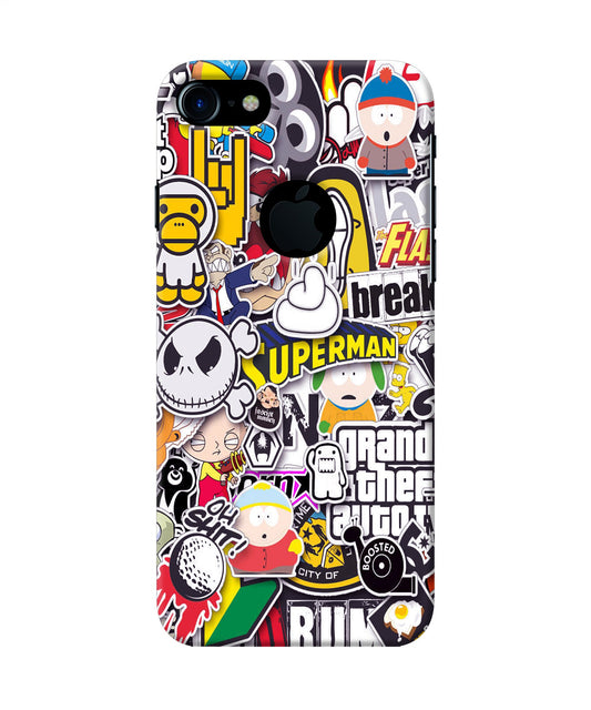 Sticker Bomb iPhone 7 Logocut Back Cover