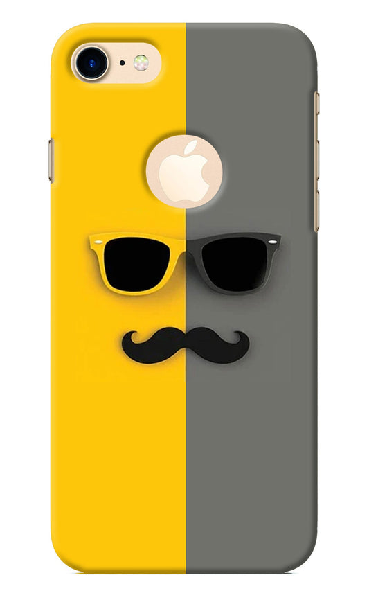 Sunglasses with Mustache iPhone 8 Logocut Back Cover