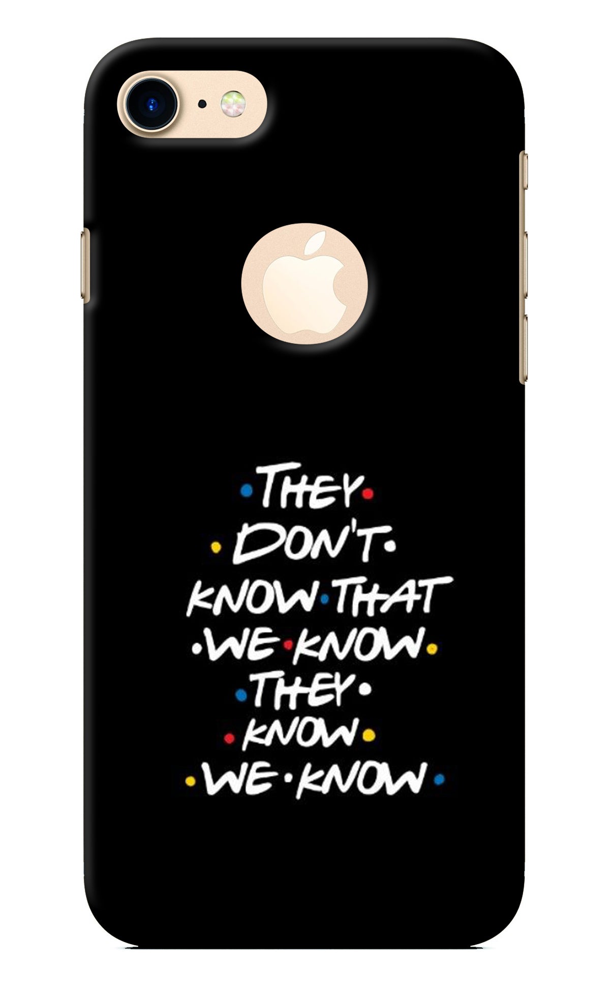 FRIENDS Dialogue iPhone 8 Logocut Back Cover