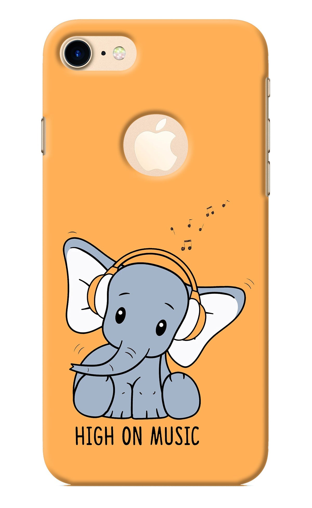 High On Music iPhone 8 Logocut Back Cover