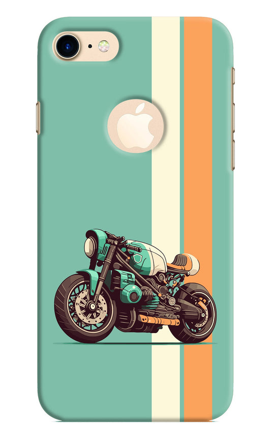 Striped Moto Drift iPhone 8 Logocut Back Cover