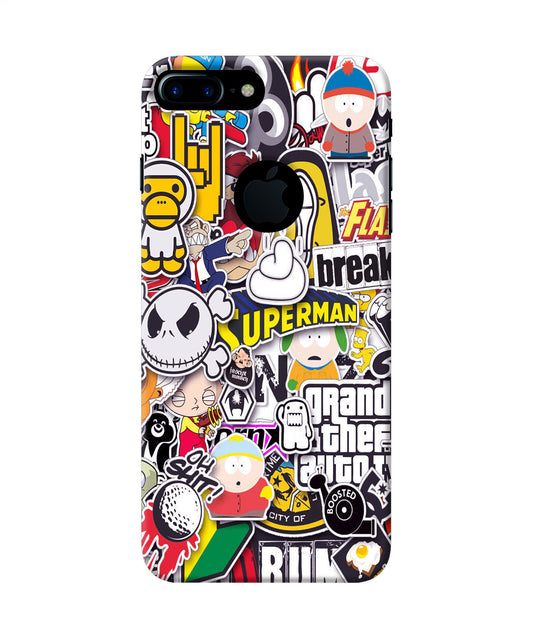 Sticker Bomb iPhone 7 Plus Logocut Back Cover