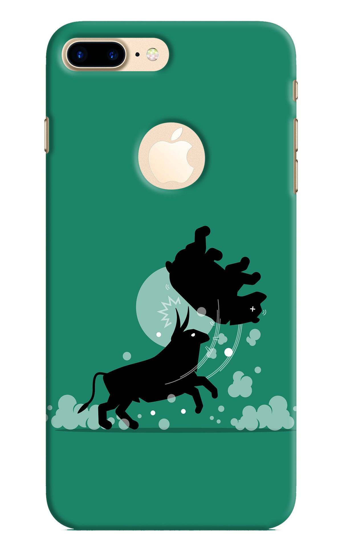 Bull Conqueror iPhone 8 Plus Logocut Back Cover